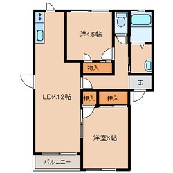 サニーフラットＭの物件間取画像